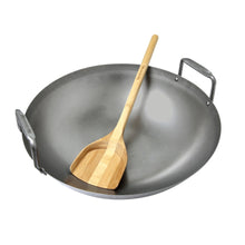 Učitajte sliku u preglednik galerije, Big Green Egg wok od nehrđajućeg čelika i bambus lopatica