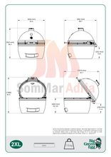 Učitajte sliku u preglednik galerije, Big Green Egg 2XLarge (orginal kamado roštilj)