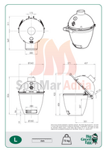 Učitajte sliku u preglednik galerije, Big Green Egg Large (orginal kamado roštilj)