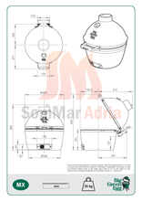 Učitajte sliku u preglednik galerije, Big Green Egg MiniMax (orginal kamado roštilj)