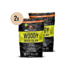 Učitajte sliku u preglednik galerije, SomMar Adria Woody drveni ugljen (2 vrećice x 10 kg)
