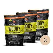 Učitajte sliku u preglednik galerije, SomMar Adria Woody drveni ugljen (3 vrećice x 10 kg)
