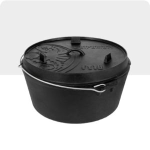 Dutch Oven ft18 s ravnim dnom (Lonac od lijevanog željeza)