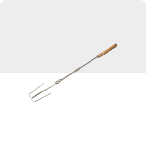 Petromax Campfire Skewer ls2-bent prongs-2 pieces (Petromax ražanj za logorsku vatru ls2 (savijeni zupci) 2 komada)